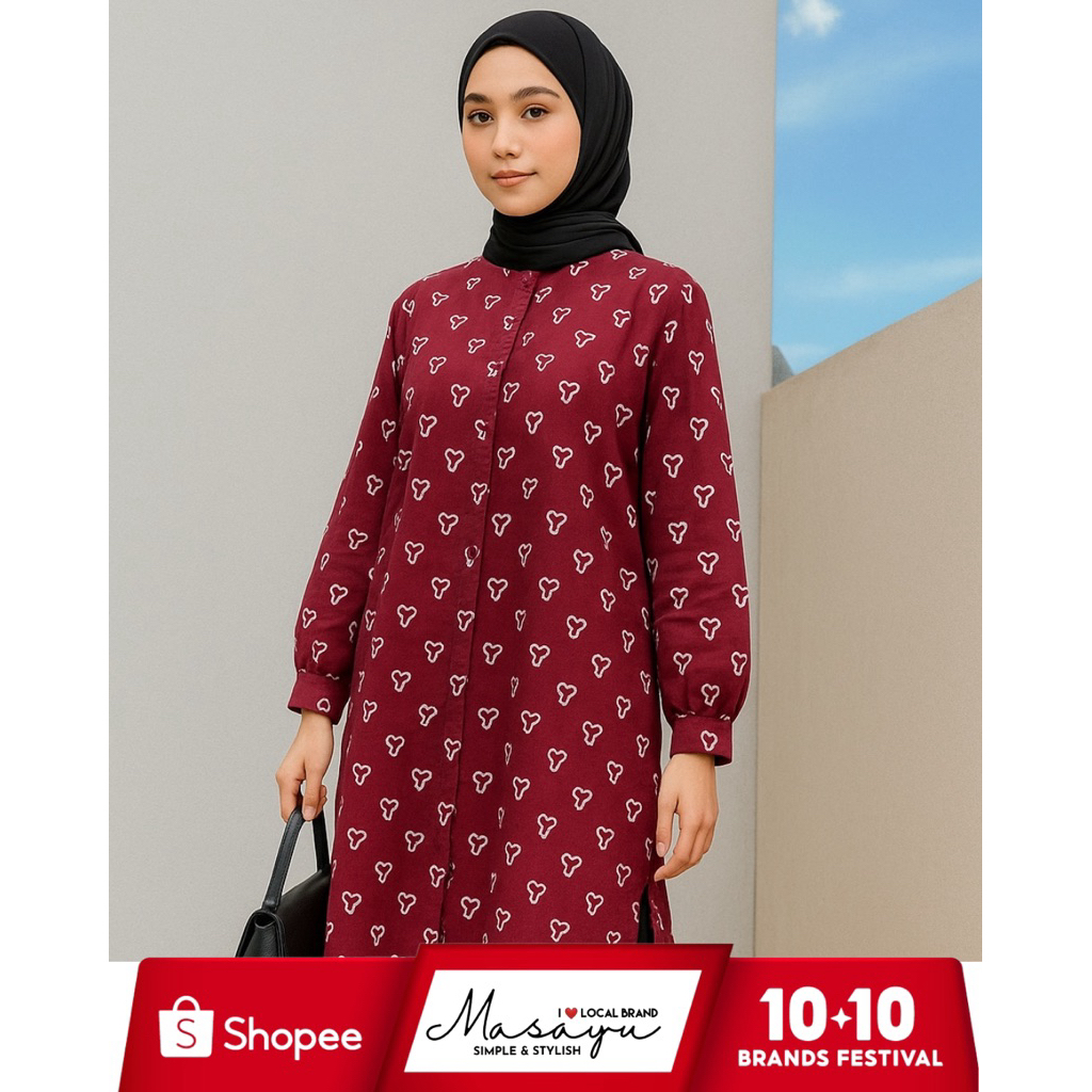 Masayu Batik - Tunic Batik Atasan Wanita Jumputan