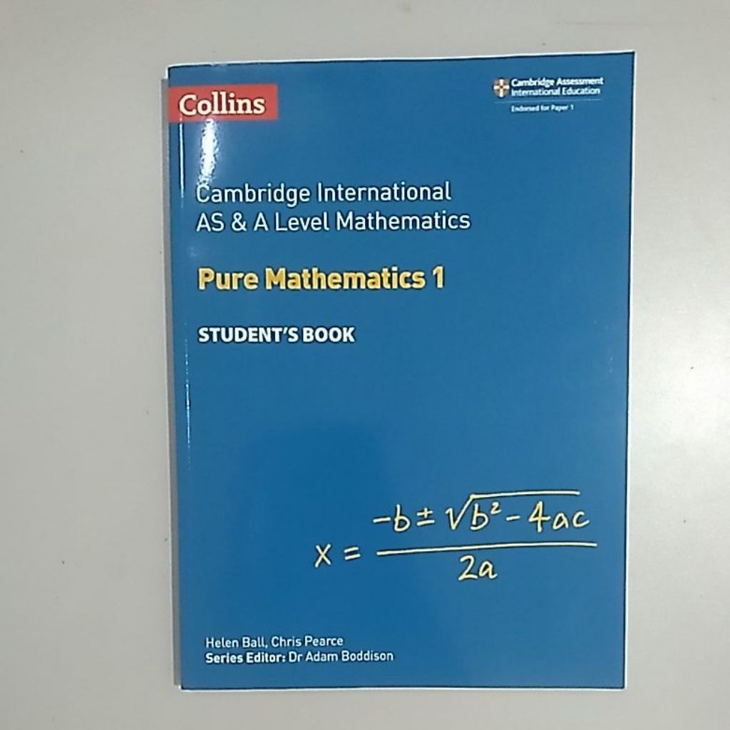 Cambridge International AS & A Level Mathematics : Pure Mathematics 1