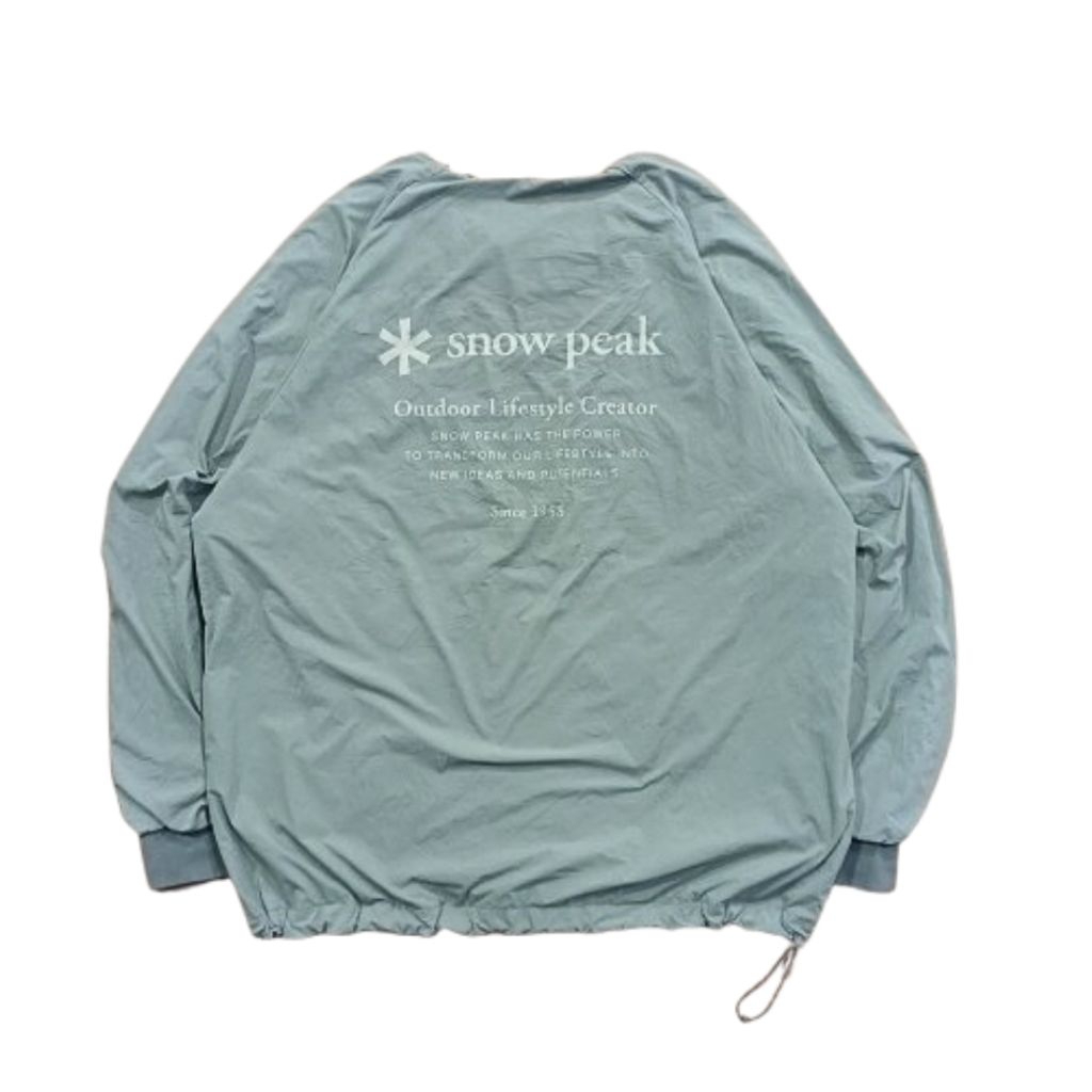 Jacket / Jaket Snow Peak Nylon Mint Sweatshirt Men Women Preloved Outdoor