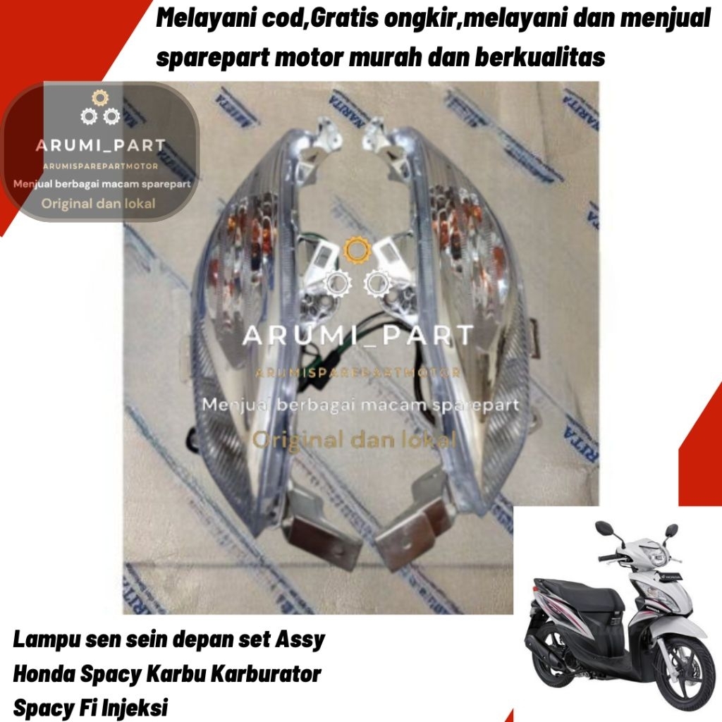 Lampu sen sein depan Set Assy Honda Spacy Karbu Karburator Spacy Fi Injeksi