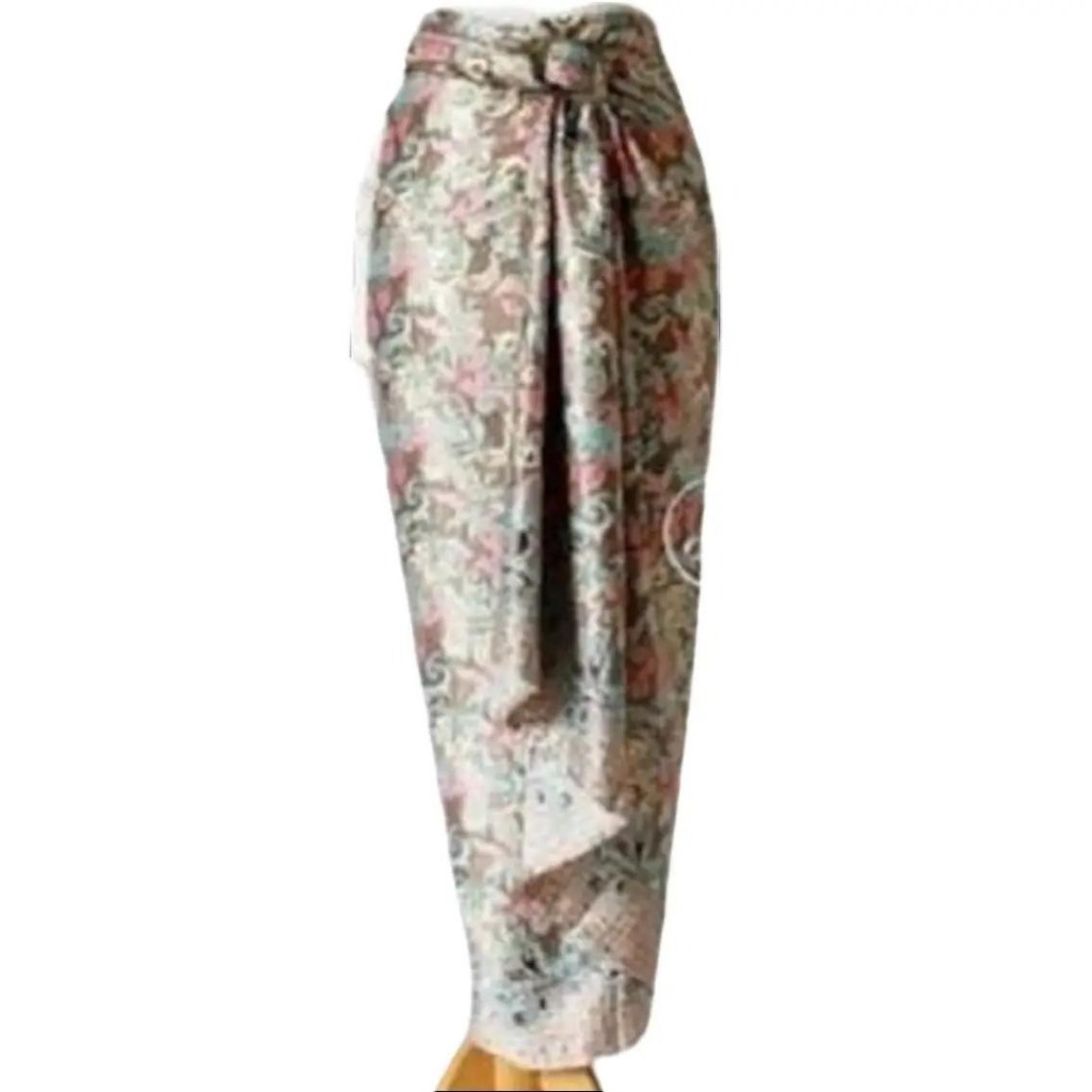 Rok Batik Wanita Bawahan Kebaya Model Kain Lilit Bahan Semi Sutra Silky Motif 017