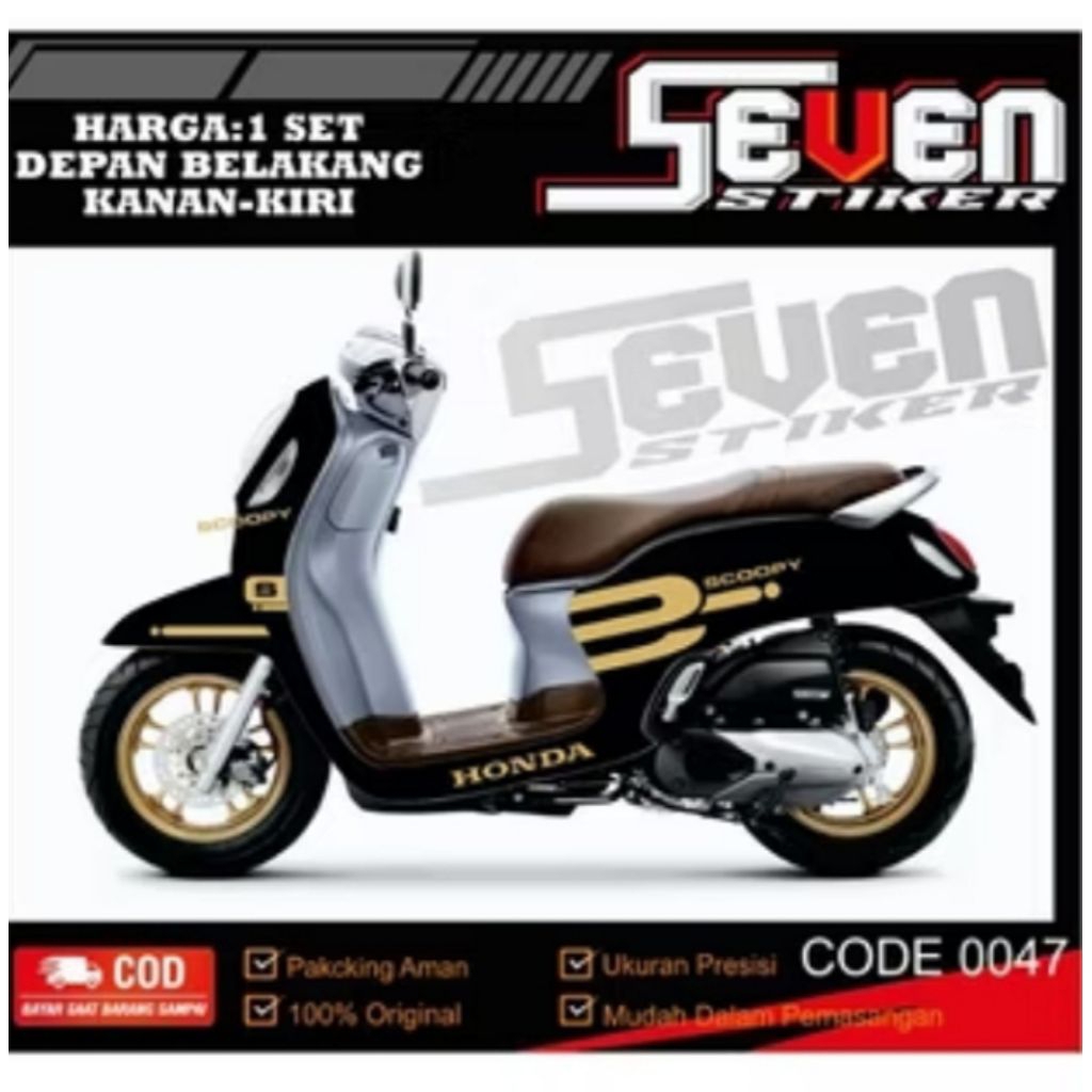 Cutting sticker stiker striping SCOOPY 2022