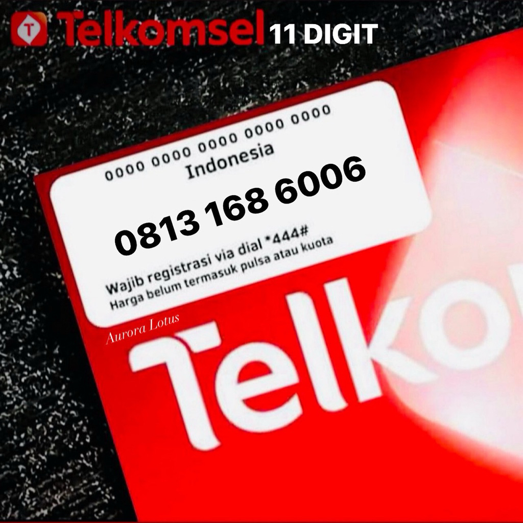 Nomor Cantik simPATI Telkomsel 11 Digit 168 6006