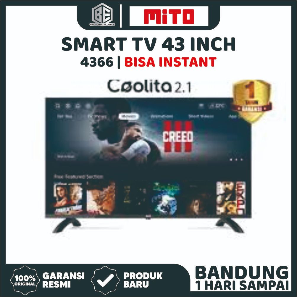 TV LED MITO 4366 43" FULL HD SMART TV