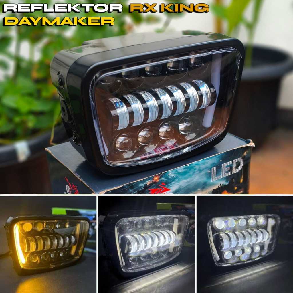 Reflektor Headlamp Lampu Depan Rx King Led Daymaker Model Oval Lampu Depan Rx King Daymaker Oval Pnp