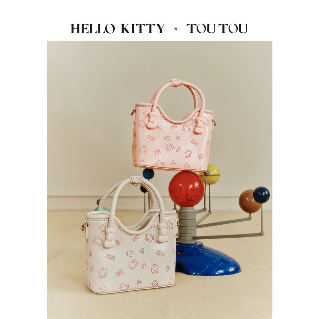 TOU TOU - handbag / shoulderbag / slingbag white pink hello kitty
