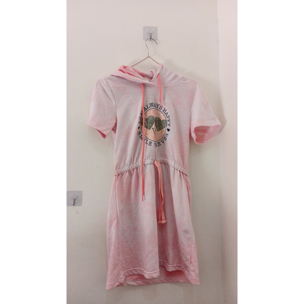 (Preloved) AERO GIRLS Hooded Pink Dress