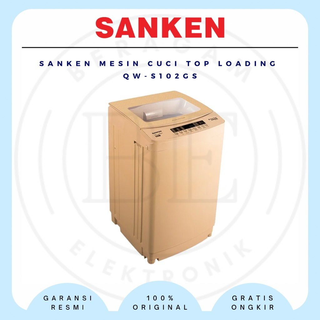 Sanken Mesin Cuci Top Loading Premium QW-S102GS