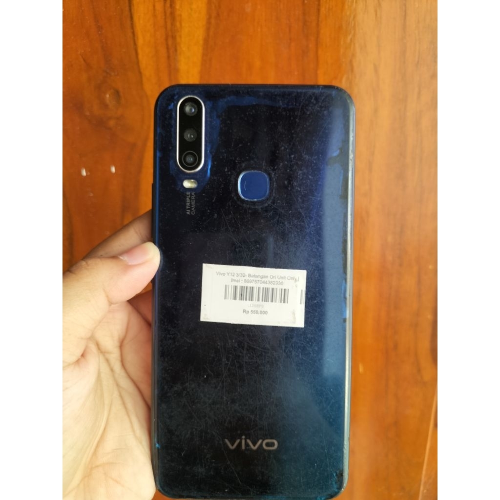 Vivo Y12 3/32- Batangan|ORI Resmi|Unit Only|Second|