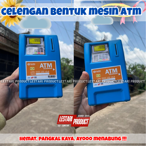 ( 6 PCS ) CELENGAN BENTUK MESIN ATM | CELENGAN PLASTIK | CELENGAN ANAK | CELENGAN KARAKTER | CELENGA