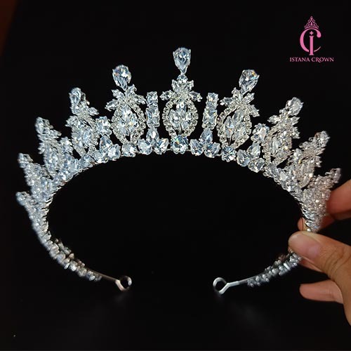 Hanifa zircon crown  - Mahkota Pengantin zircon Viral - Aurel Crown