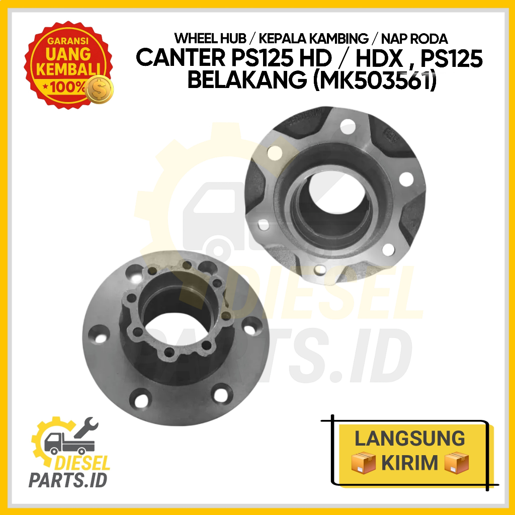 Wheel Hub / Kepala Kambing / Nap Roda Canter PS125 HD HDX Belakang (MK503561)