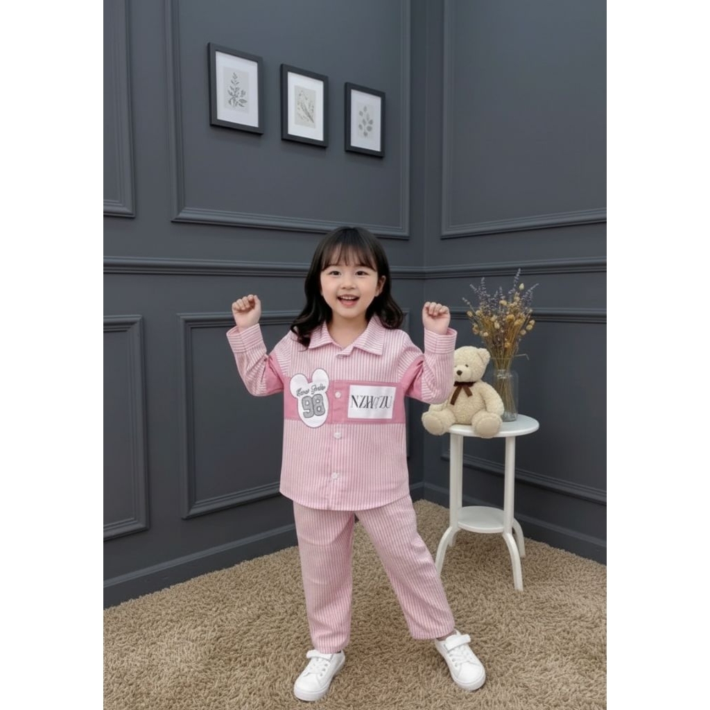 YNA SETELAN ANAK PEREMPUAN ARSYLA 1-6 TAHUN ONE SET BAJU ANAK PEREMPUAN