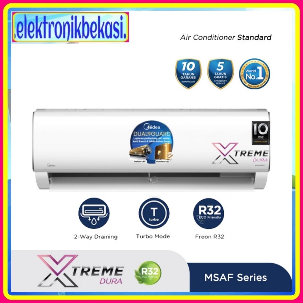 AC MIDEA MSAF 07 CRN2 / AC MIDEA 3/4 PK / MIDEA MSAF 07CRN2 AC 0.75 PK