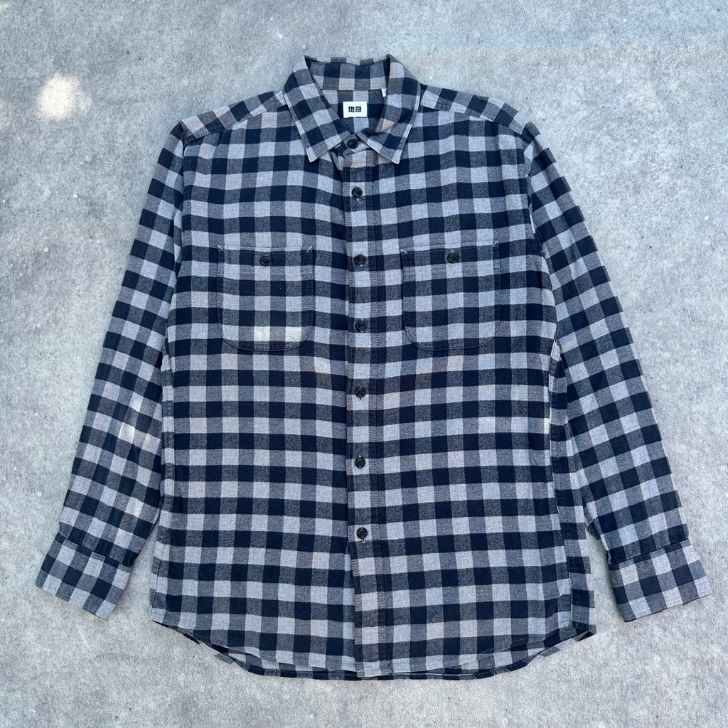 Kemeja Flannel Uniqlo