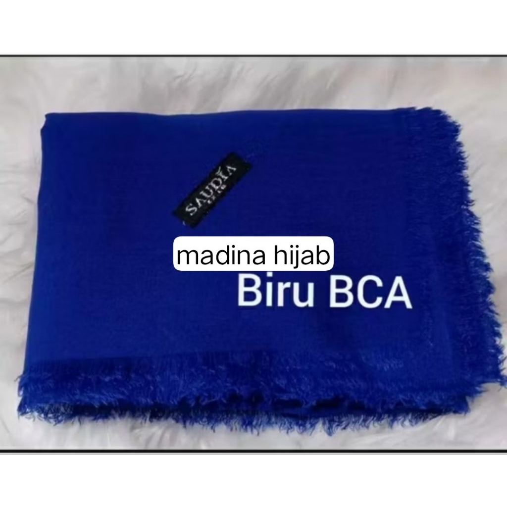 kerudung segiempat paris jadul varisha warna biru bca bayar COD.