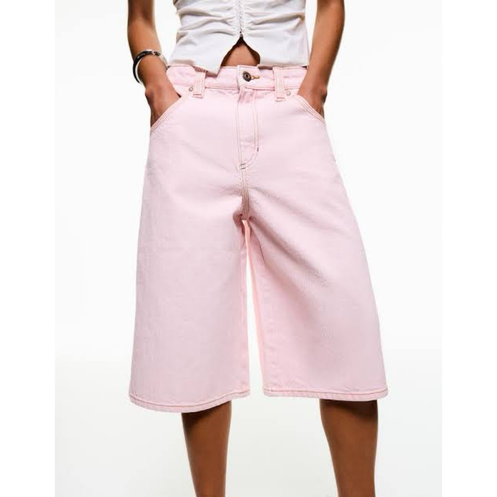 BERSHKA SEASONS 2025 NEW AVAILABLE DENIM JORTS