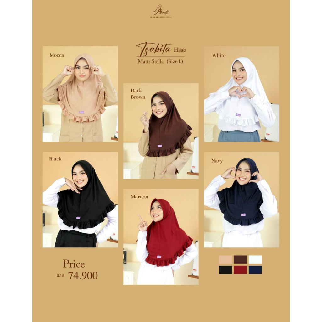 TSABITA HIJAB ll HIJAB SEKOLAH ll HIJAB AR RAFI