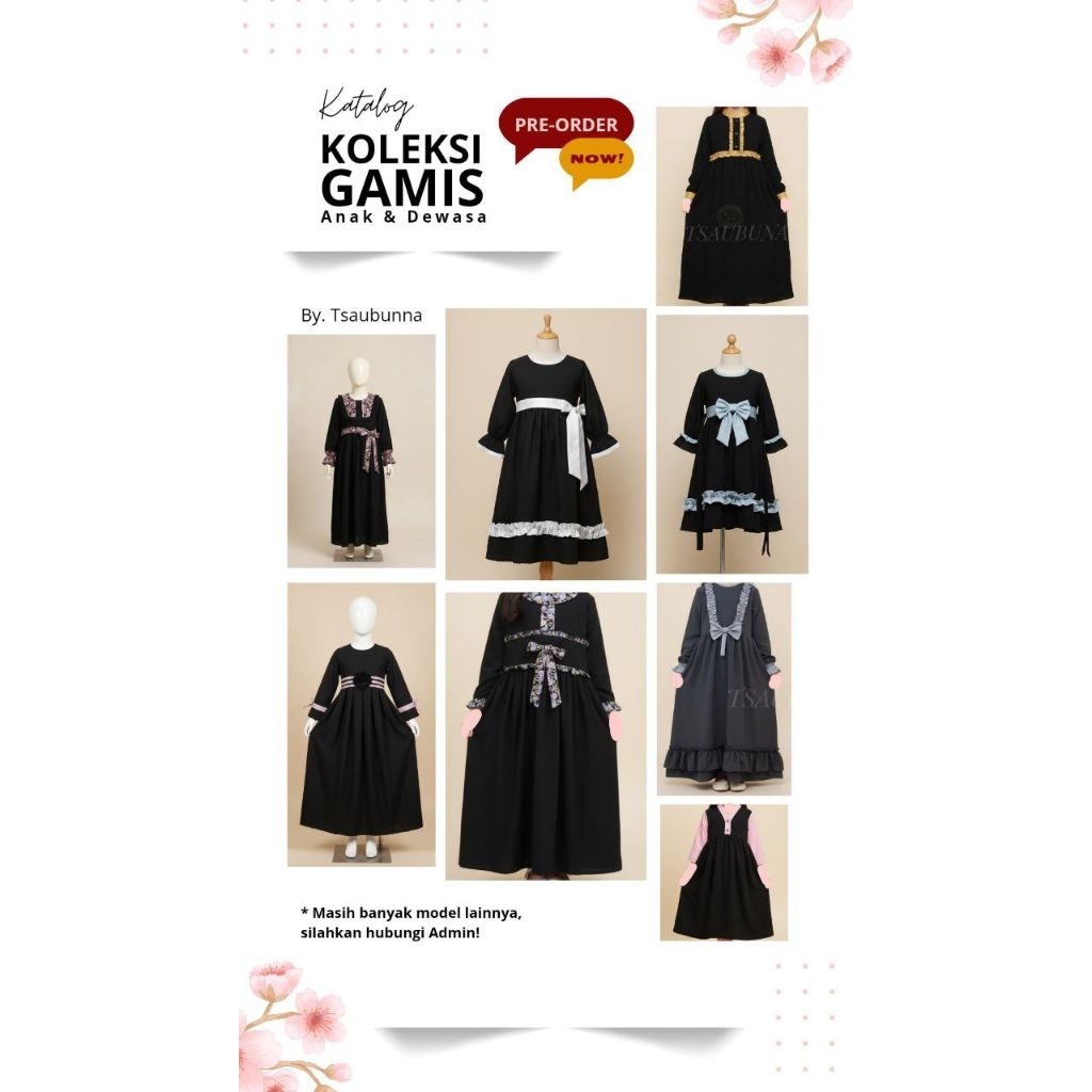 ANEKA GAMIS/JUBAH AKHWAT/WANITA DEWASA DAN ANAK