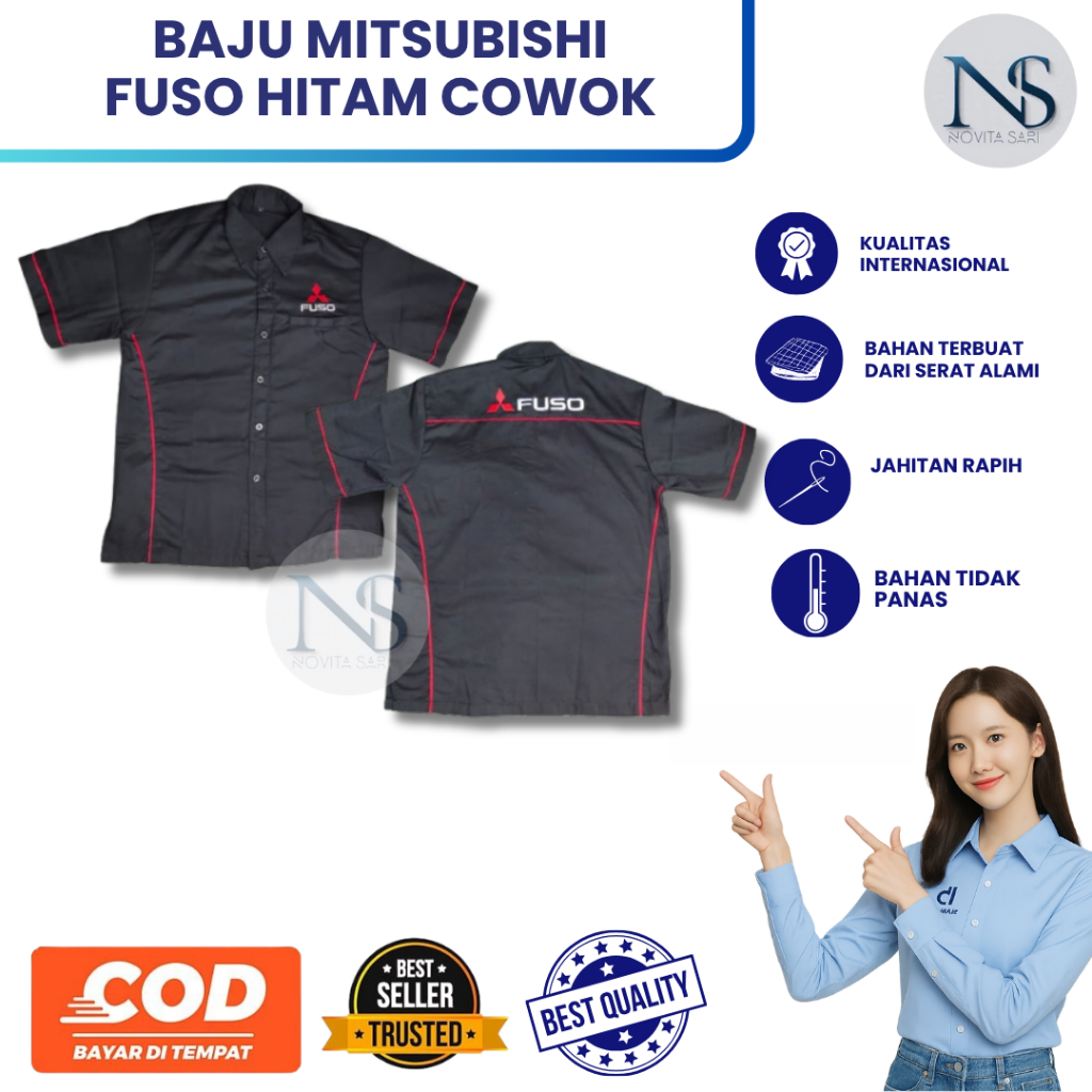 Baju Seragam Standar Fuso Pria | Baju Sales Fuso Cowok | Seragam Mitsubishi Fuso
