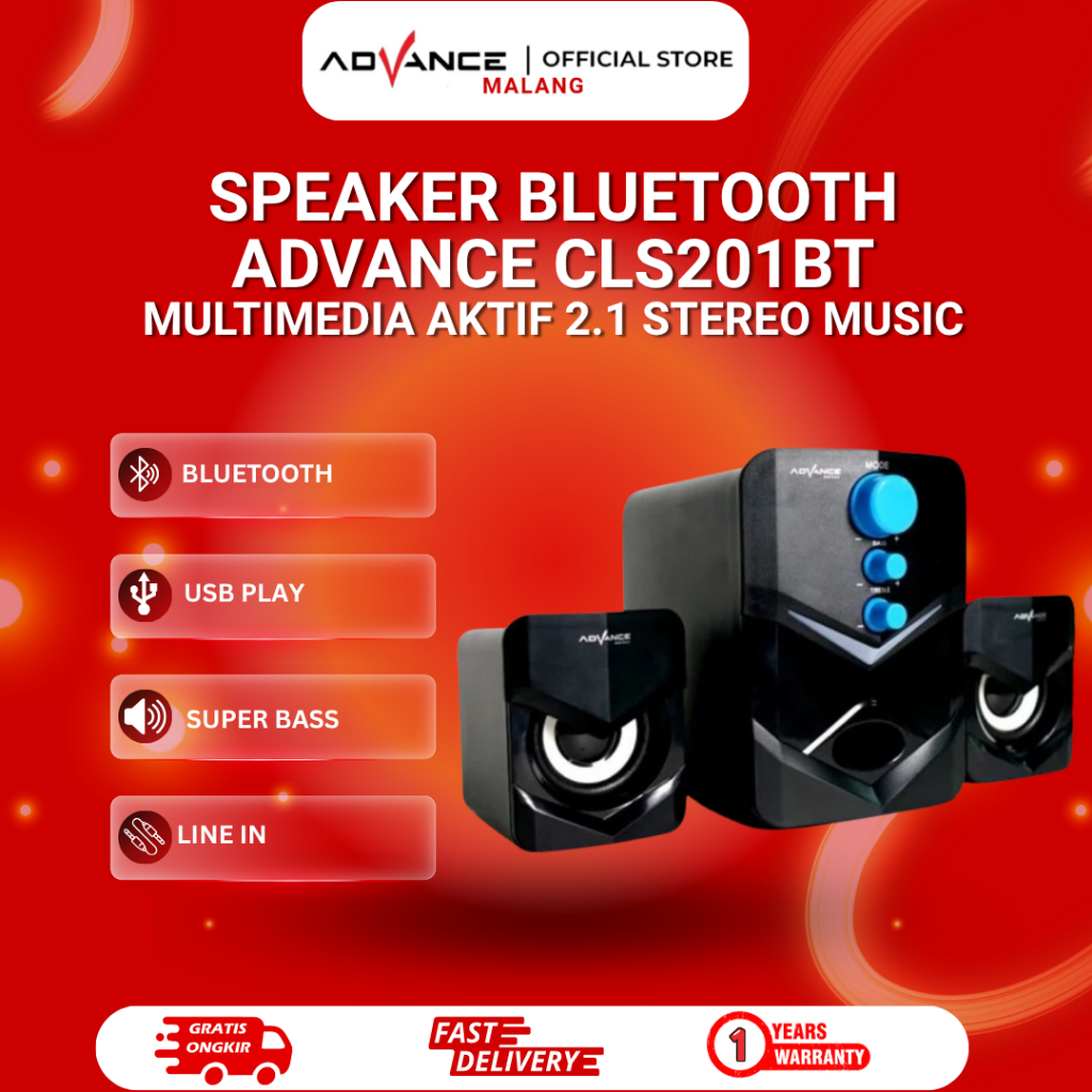 Speaker Bluetooth Advance CLS201BT  CLS-201BT Mutimedia