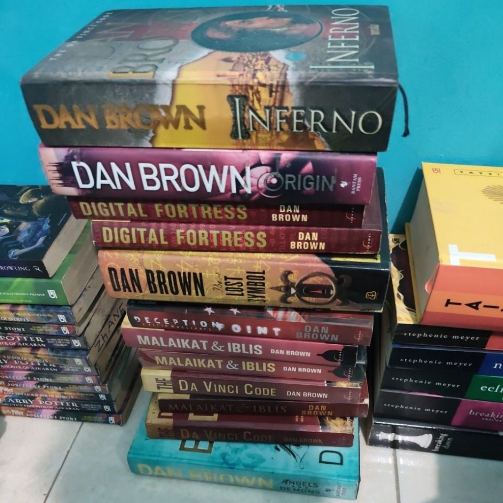 Novel Dan Brown Original Preloved Bisa Pilih Judul