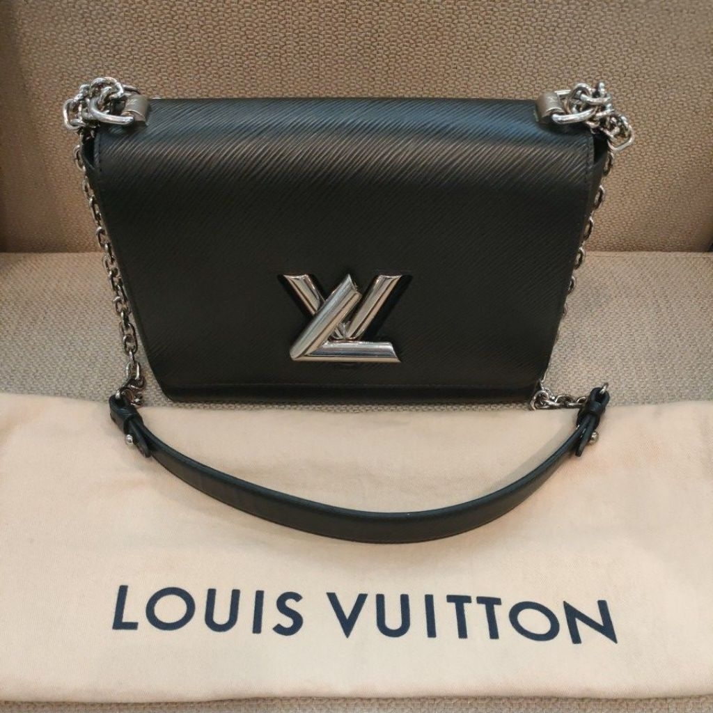 Preloved LV twist black epi leather
