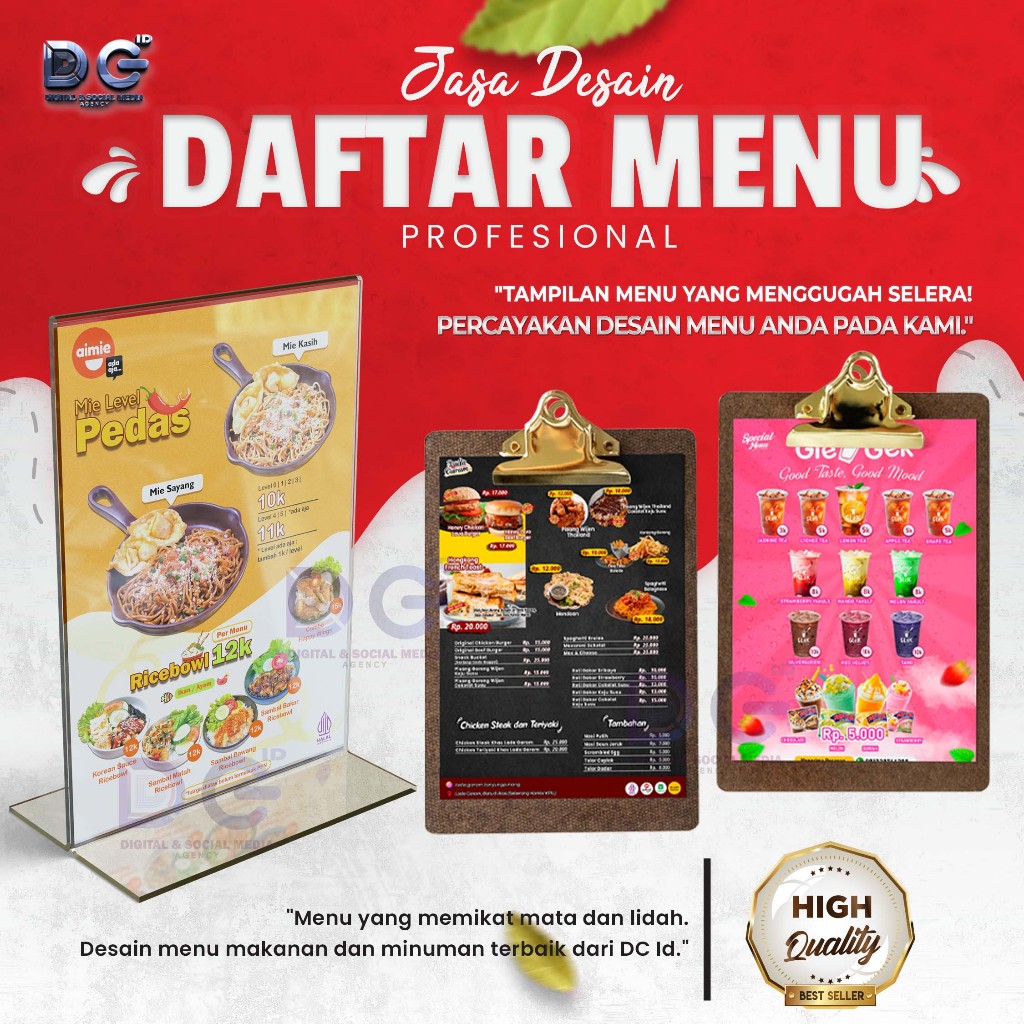 Jasa Desain Menu Restoran & Café | Desain Menu Makanan dan Minuman Kreatif – DC ID