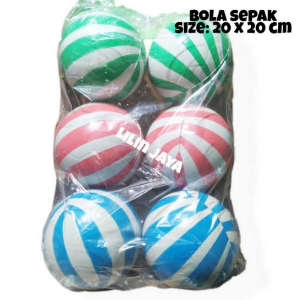 Bola Plastik Loreng Murah