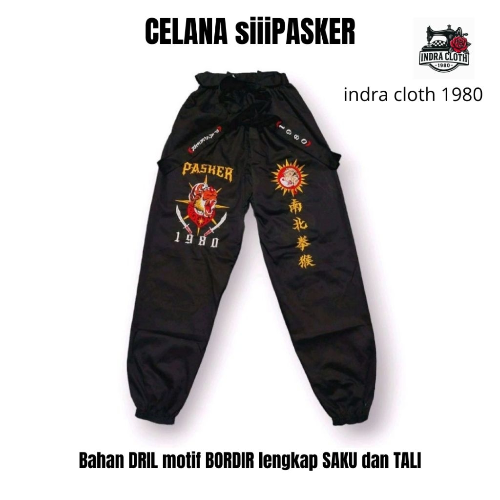 Celana Ikspi Bordir 30 Bahan Dril Celana Ikspi Saku Celana Bordir Ikspi Celana Ikspi Kera Sakti
