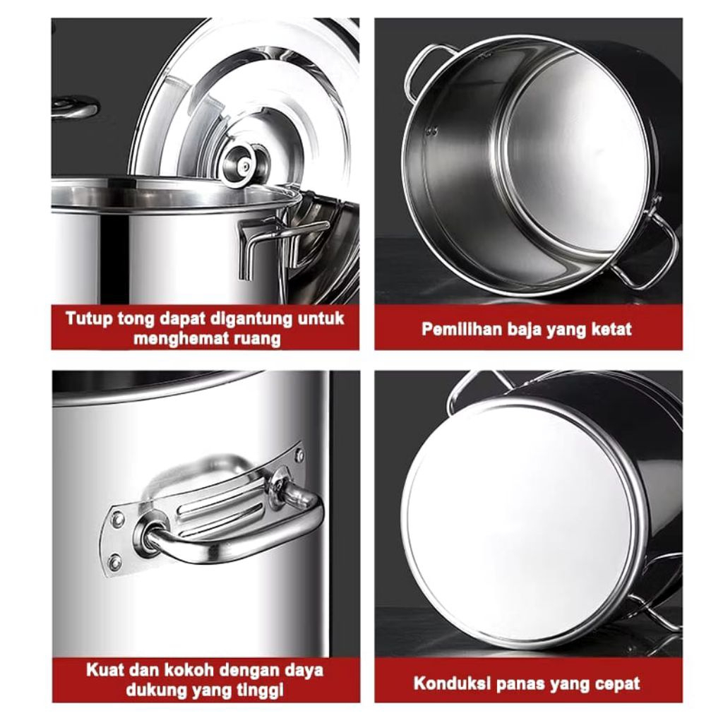Panci Stainless Stell  | Stockpot Stainless Stell | Panci Stainless Stell Sus 304