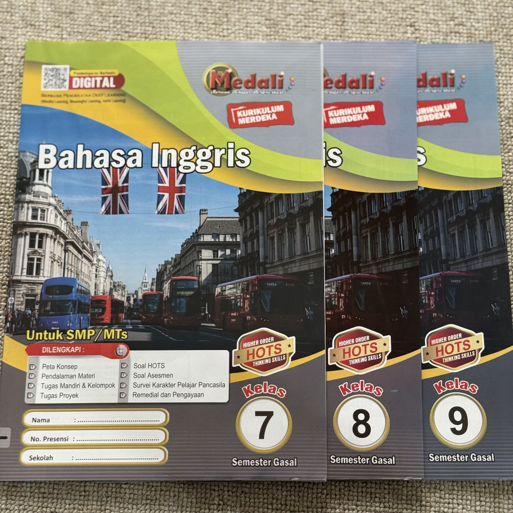 Buku LKS Bahasa Inggris kelas 7 - 12 SMP/Mts SMA/SMK/MA Semester Gasal Kurikulum Merdeka