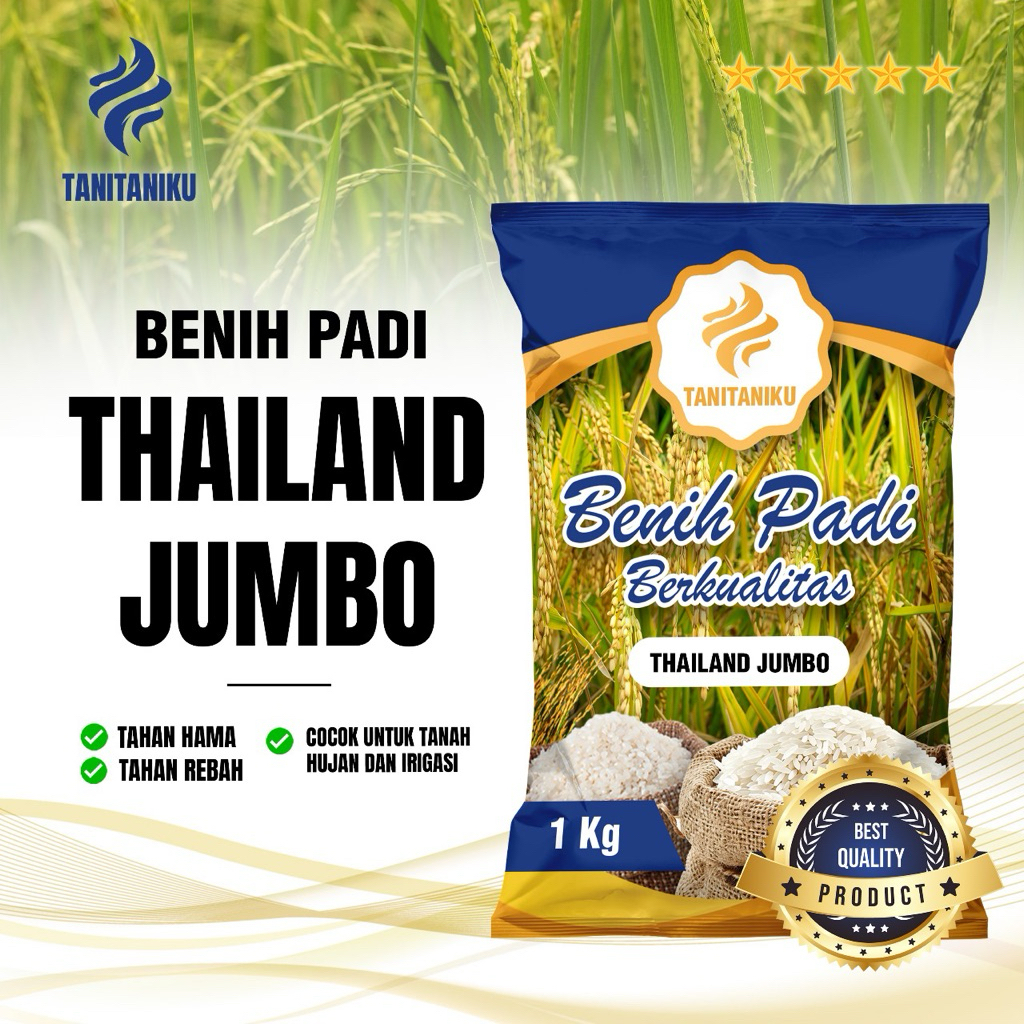 benih padi bibit padi THAILAND JUMBO kualitas premium 1 kg