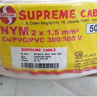 KABEL NYM 2x1,5 2x1.5 NYM Supreme 50M (Meter) Supreme