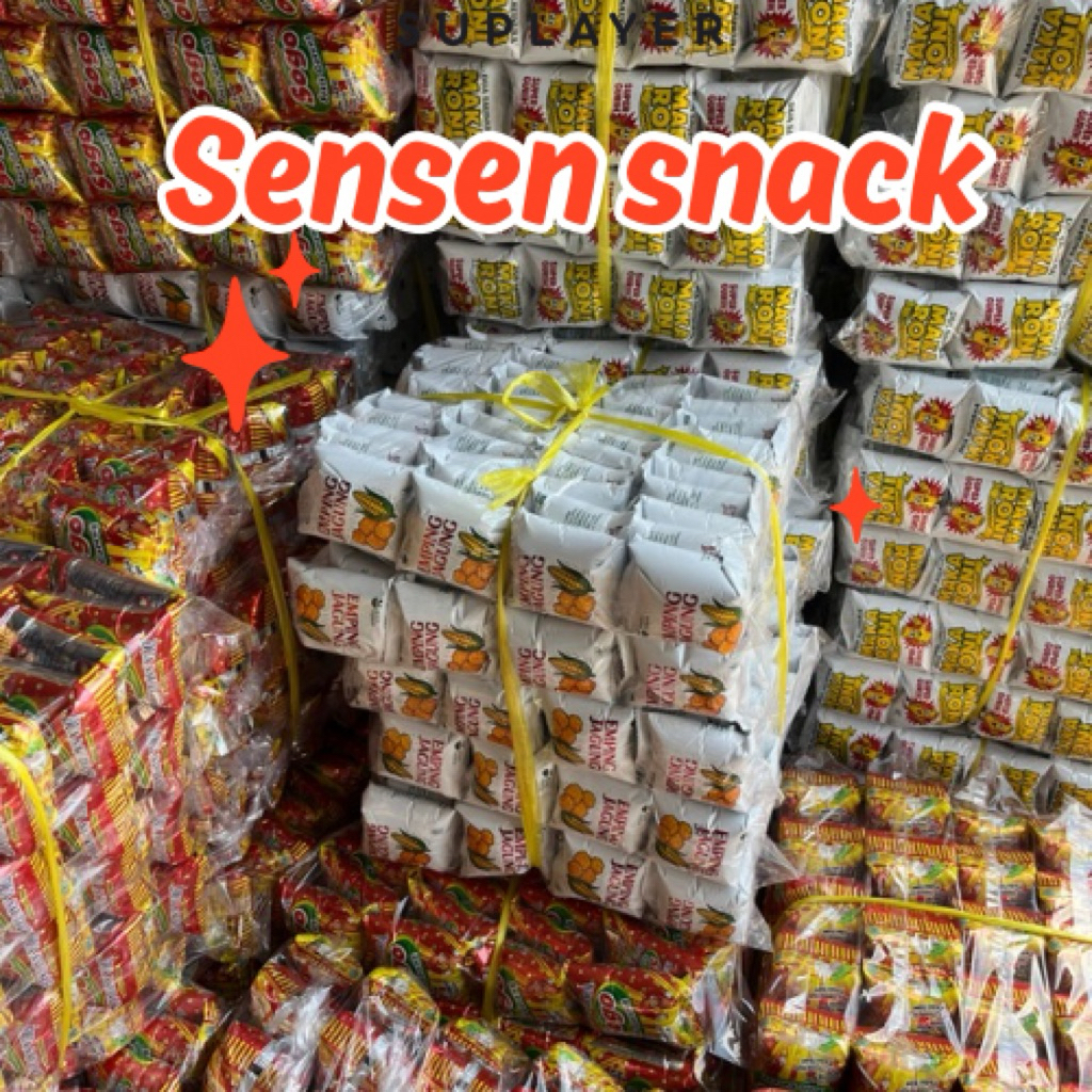 Grosir Snack Isi 200 Pcs Makaroni-Emping Jagung-Sogo Makanan Terlaris Sudah Halal (Paket-200)