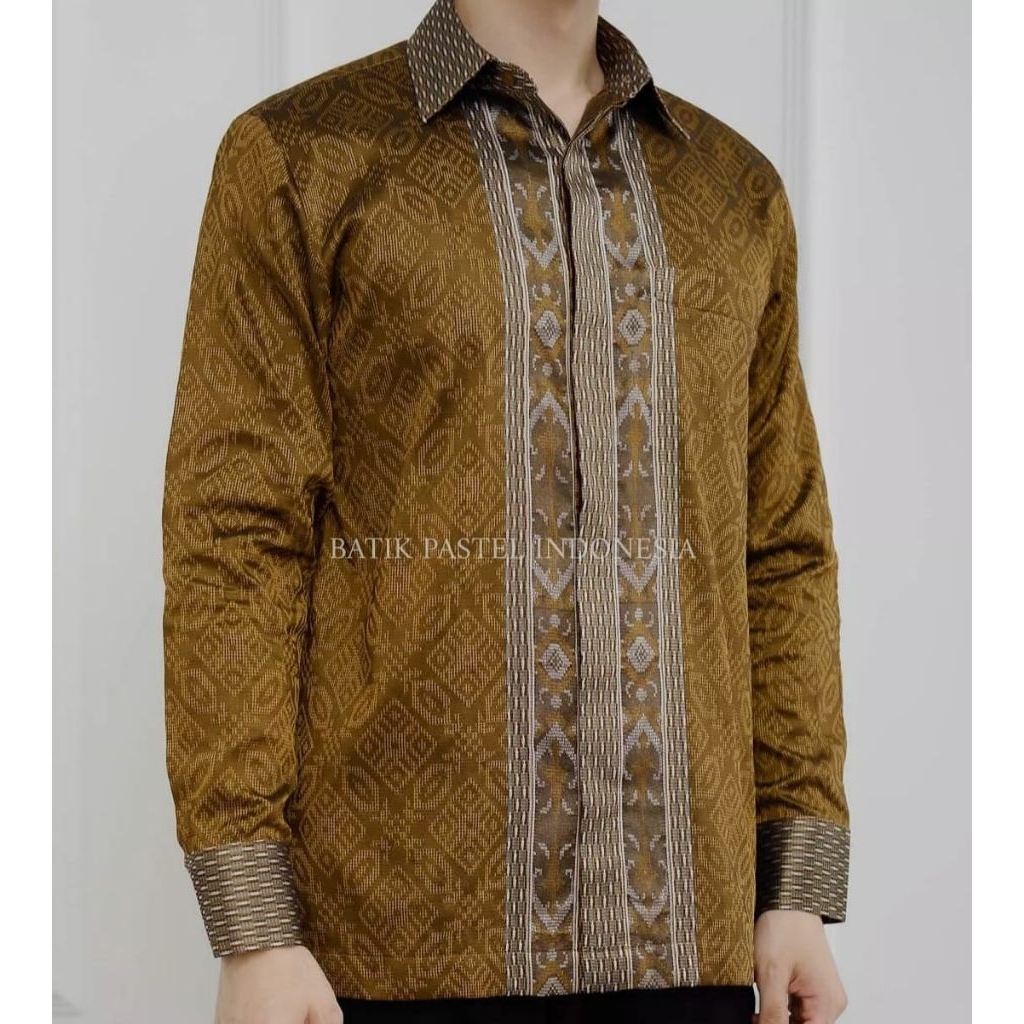 Kemeja lengan panjang, kemeja tenun baron, kemeja baron