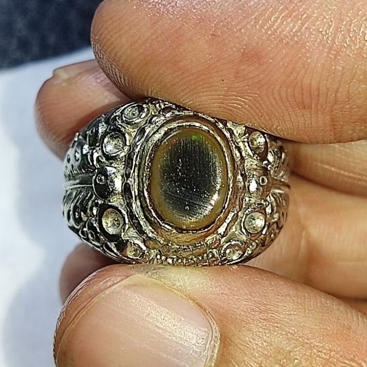 Batu cincin opal kalimaya natural