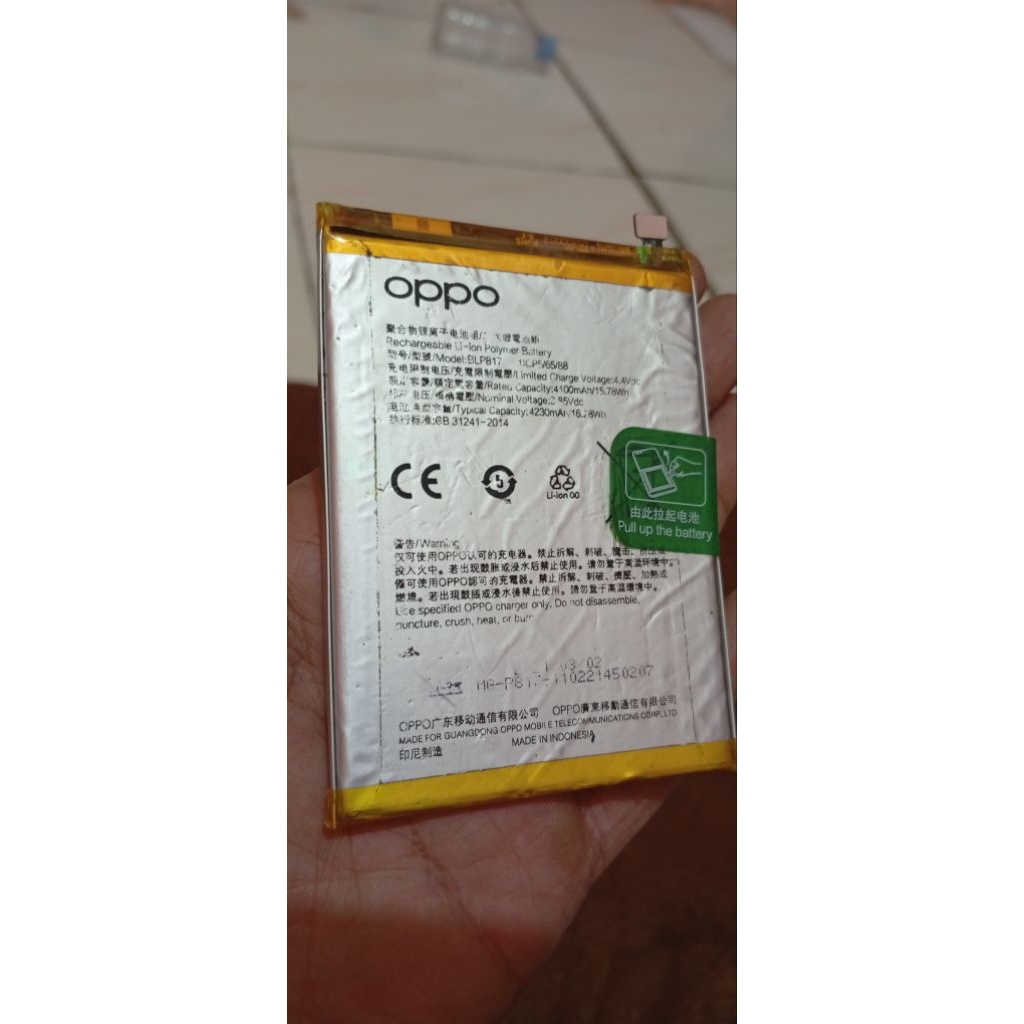 BATREI BLP817 ORI COPOTAN UNTUK HP OPPO A15 A15S SECOND