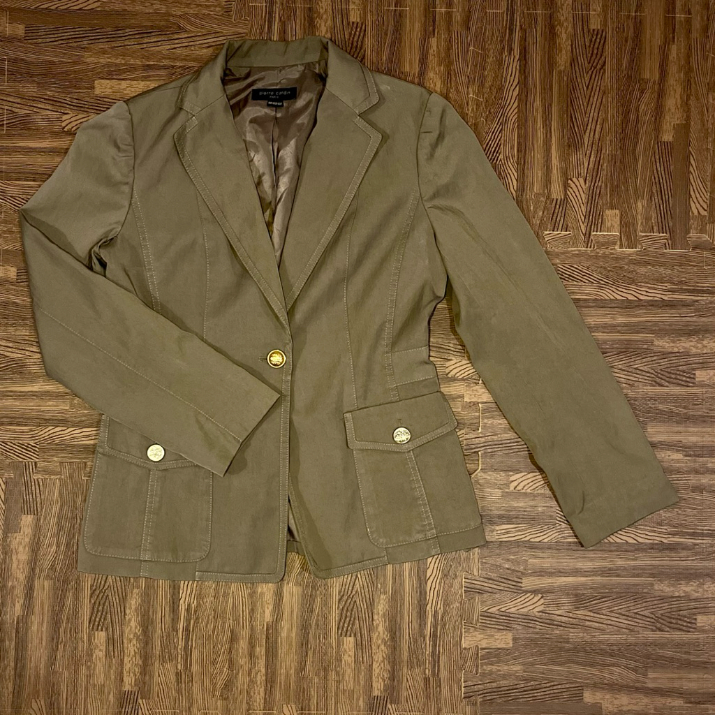 Preloved Blazer brand Pierre Cardin kancing balmain