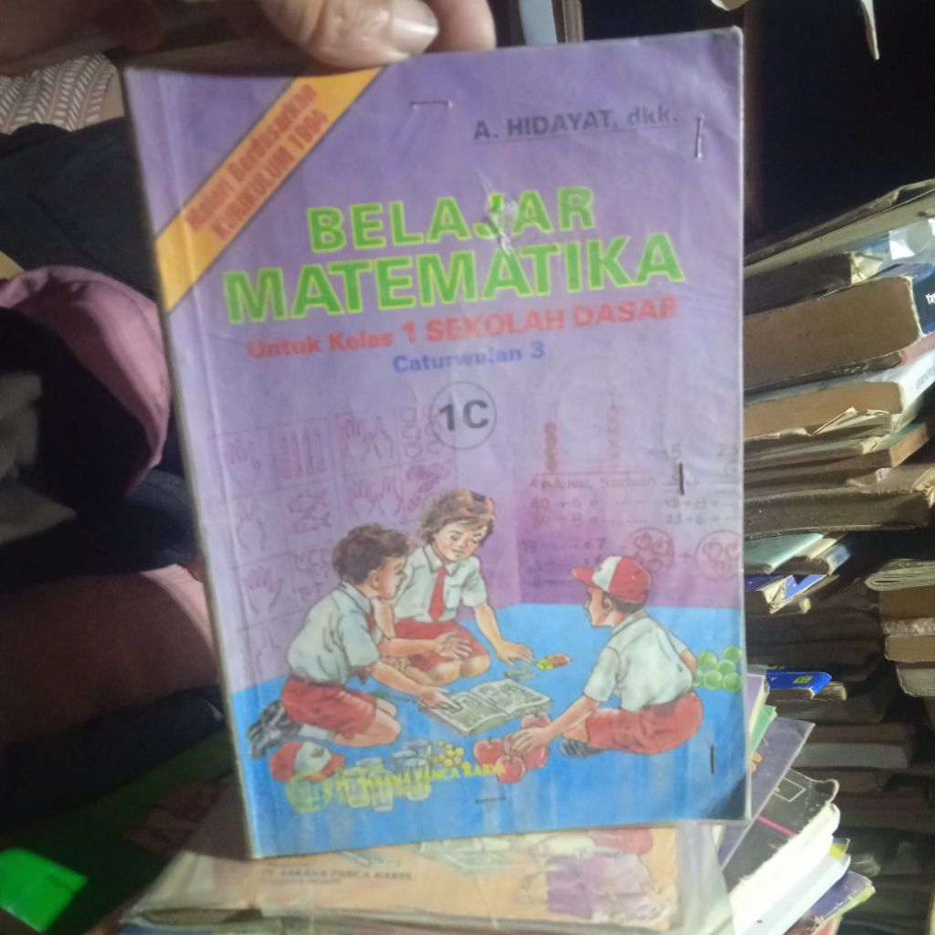 buku Belajar Matematika 1C untuk kelas 1 SD caturwulan 3, buku original jadul