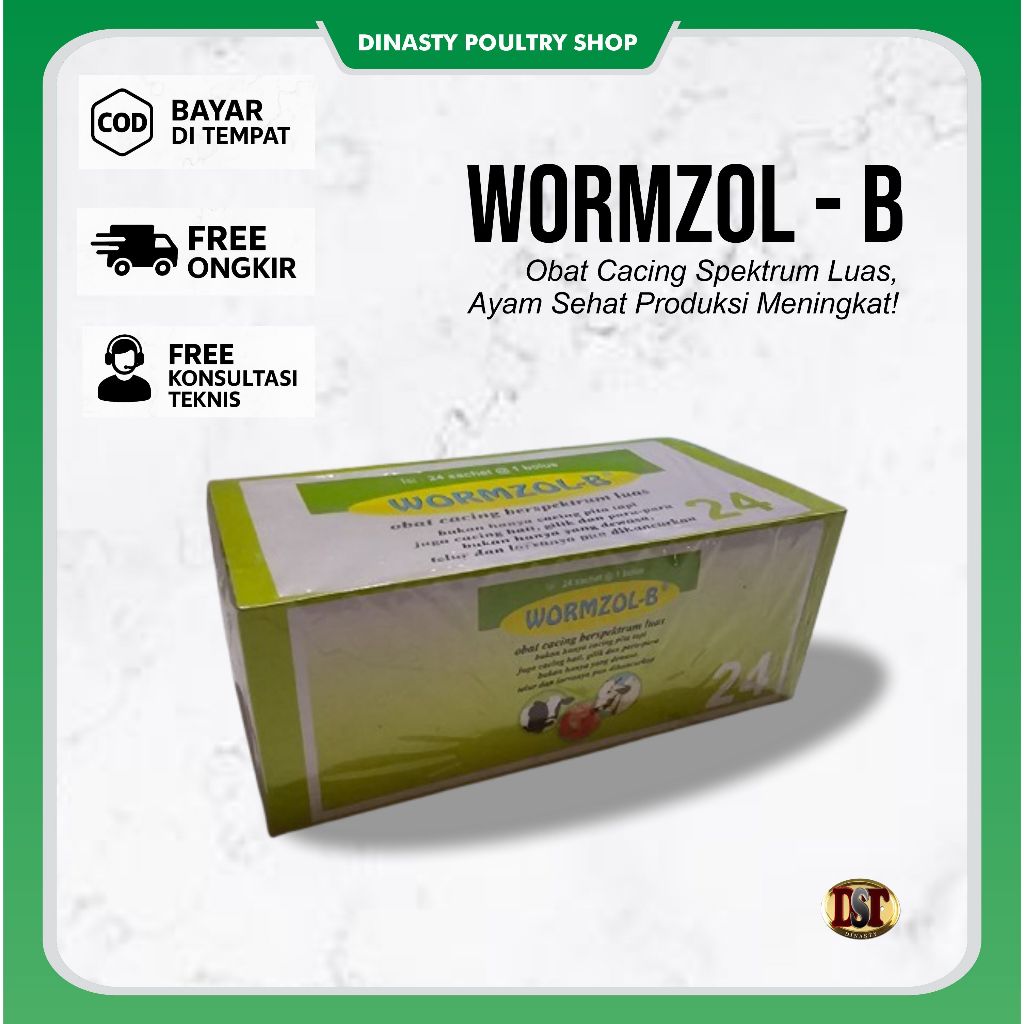 WORMZOL-B Obat Cacing Ayam Ampuh – Hilangkan Cacing, Pulihkan Kondisi & Tingkatkan Produksi Telur