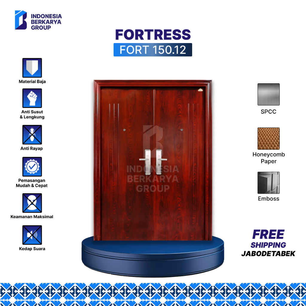 Pintu Baja Fortress Fort 150.12 (Double Door)