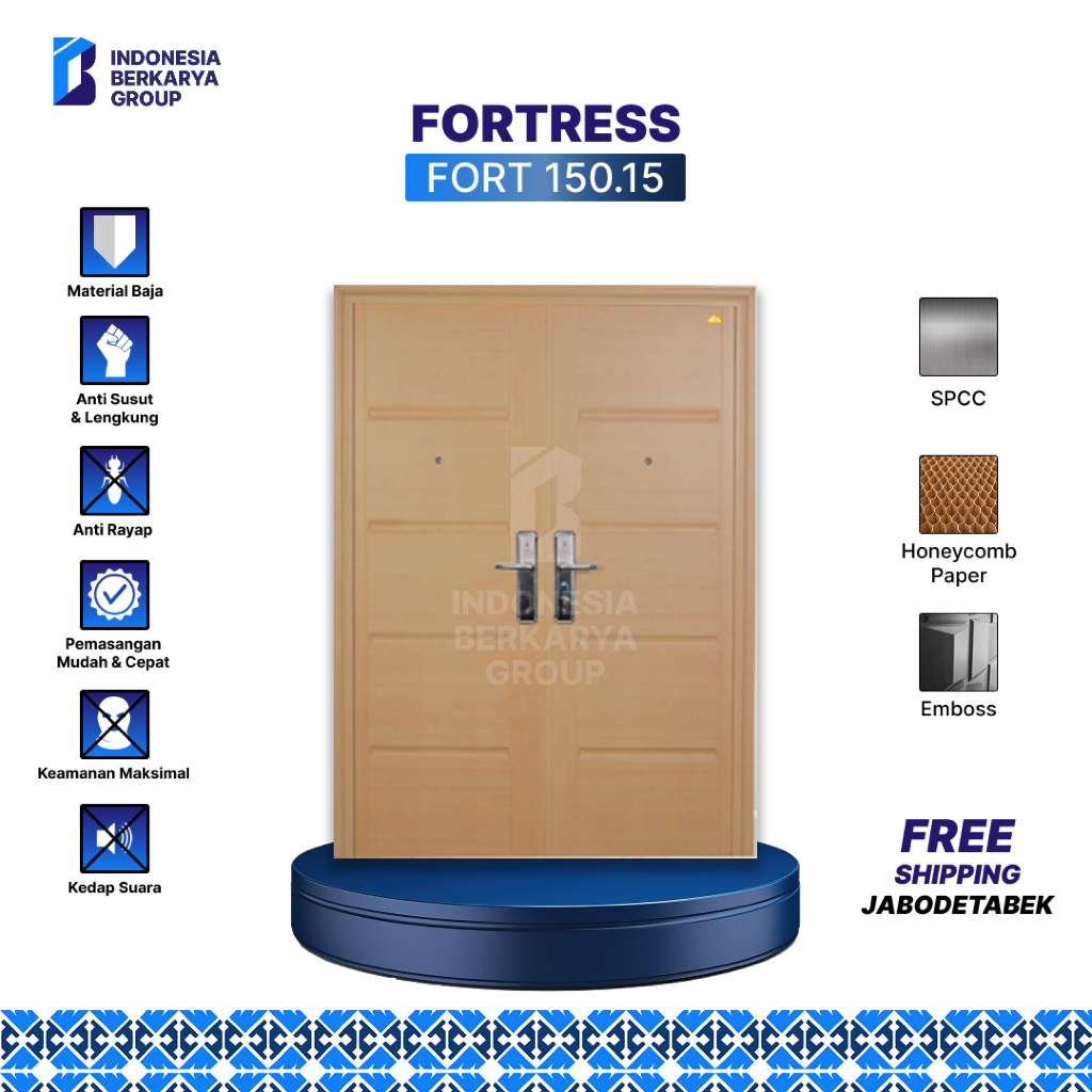 Pintu Baja Fortress Fort 150.15 (Double Door)