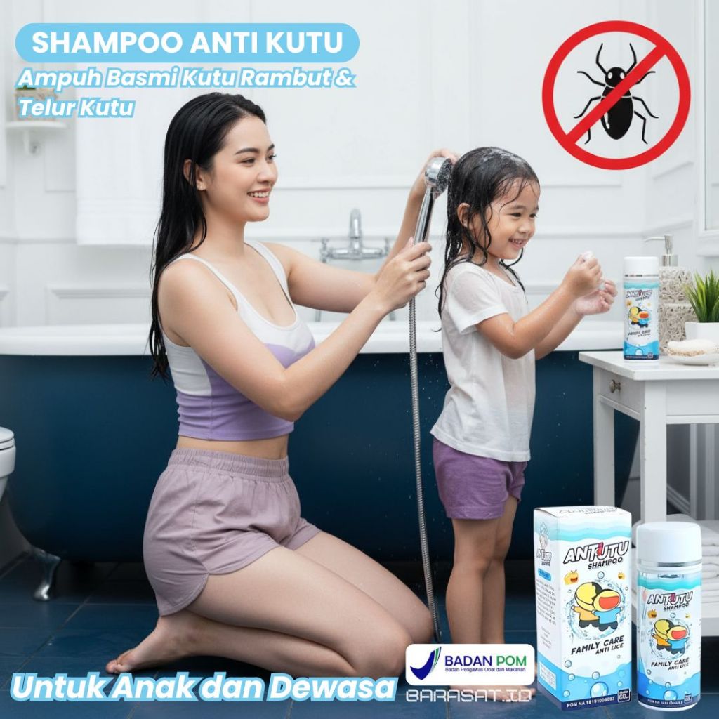Sampo Kutu Pembasmi Kutu Rambut dan Telurnya Antutu Anti Lice Menyehatkan Rambut Aman BPOM Untuk Ana