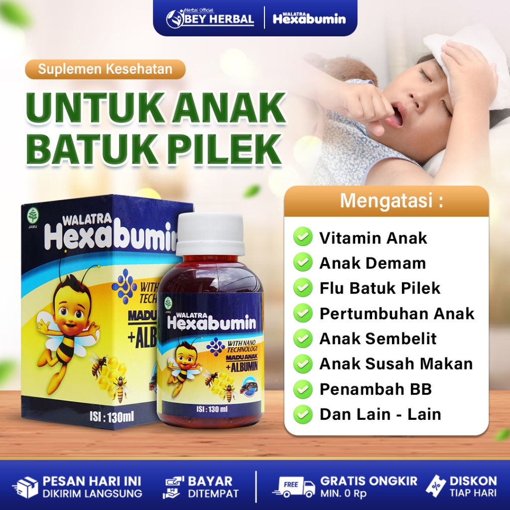 Obat Asma Untuk Anak - Sesak Nafas - Mengok - Infeksi Saluran Pernafasan Atasi Dengan Vitamin Madu H