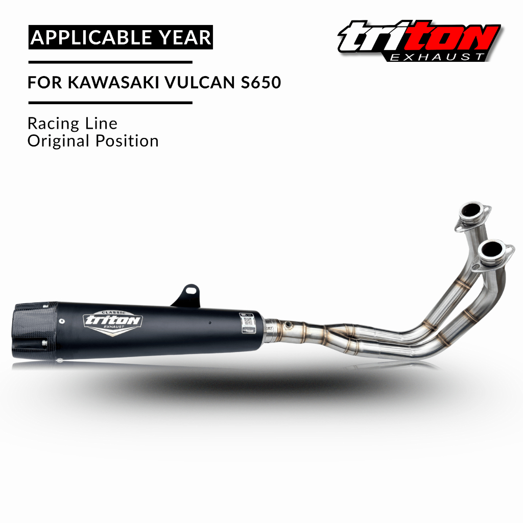 Knalpot Kawasaki Vulcan S 650cc full system Triton original