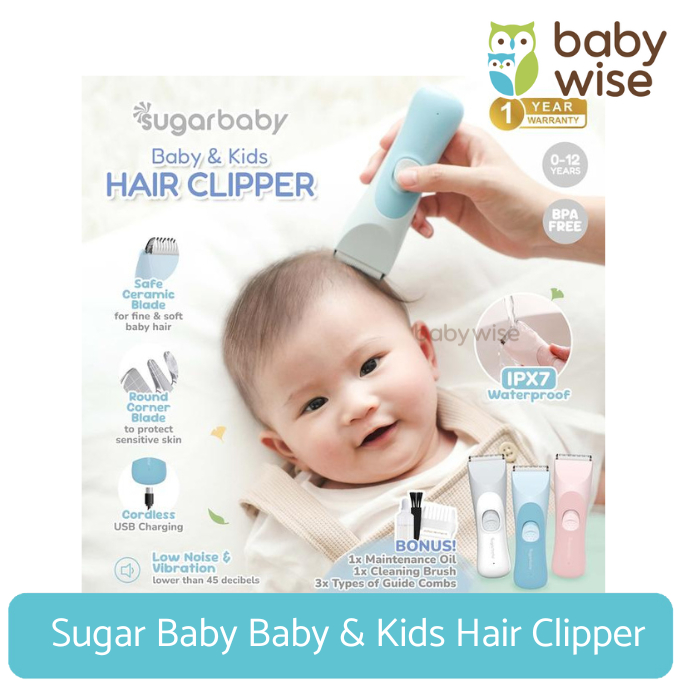 Sugar Baby Baby & Kids Hair Clipper - Alat Cukur Rambut Bayi/Portable Baby Hair Clipper