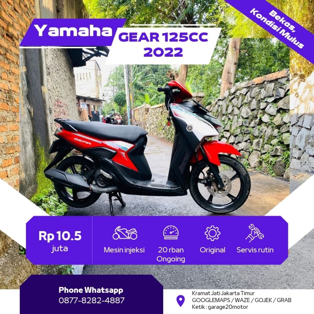 Yamaha Gear 125cc bluecore fi 2022