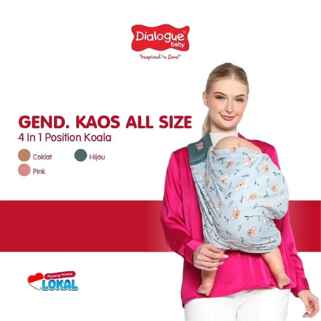 Dialogue Baby Gendongan Kaos (GEOS) 4in1 Koala DGG4026 / Gendongan Bayi