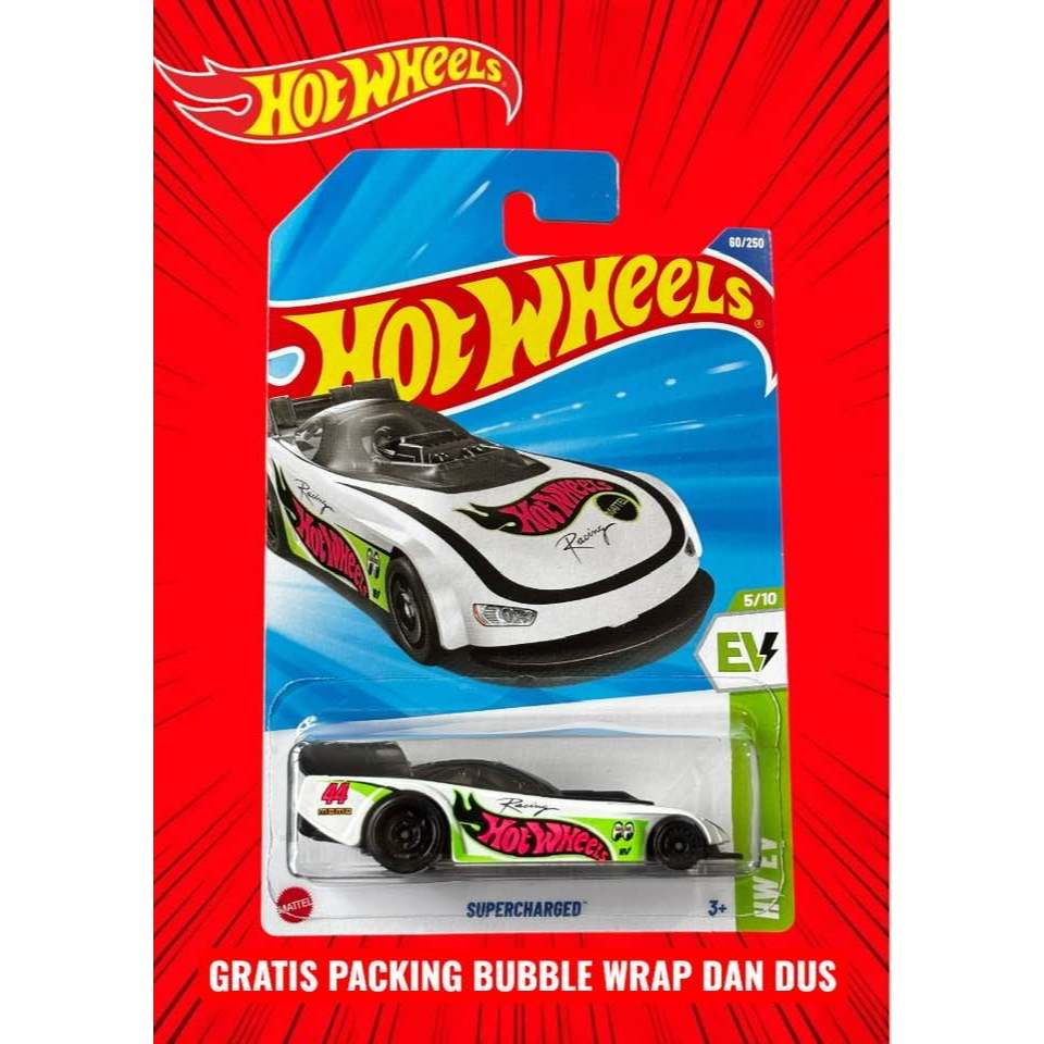 Hot Wheels Supercharged Putih Lot H 2025